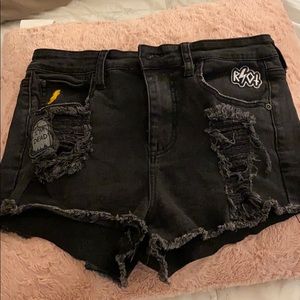 Hot Topic blackheart shorts